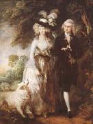 Thomas Gainsborough The Morning Walk (mk08) oil painting on canvas